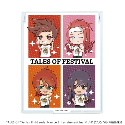 『テイルズ オブシリーズ』デカキャラミラー01/コマ割りデザイン(公式デフォルメイラスト)